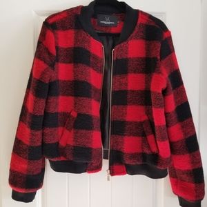 Vanessa Alexandria Plaid Wool Bomber